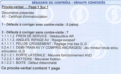 CT-58-2011 Controle Technique Cox 1958 06-06-2011