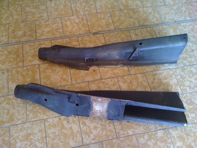 cornes de châssis coupées